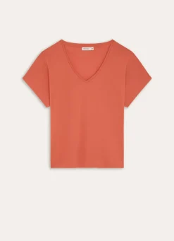 Online Bouchara TEE-SHIRT MANCHES COURTES FORME AMPLE TERRACOTTA