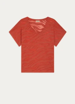 Best Bouchara TEE-SHIRT MANCHES COURTES À ENCOLURE V EN COTON OCRE