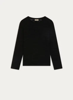 Best Bouchara TEE-SHIRT MANCHES LONGUES EN COTON NOIR