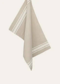 New Bouchara TORCHON À RAYURES ECRU/LIN