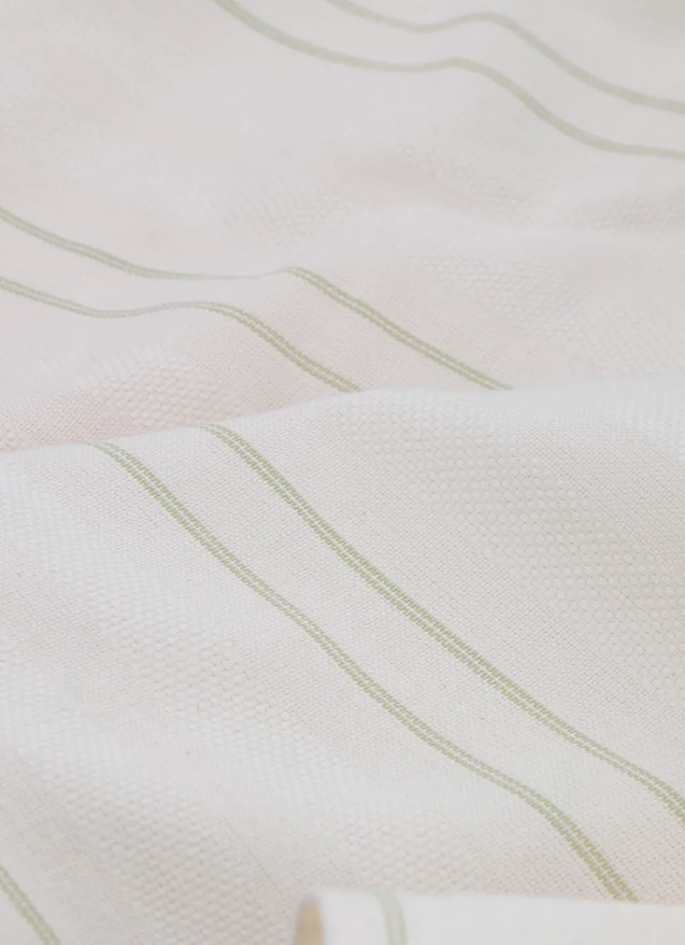 Outlet Bouchara TORCHON EN COTON TEXTURÉ AVEC RAYURES vert