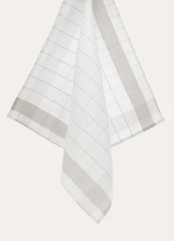 Bouchara TORCHON EN TOILE MÉTIS BEIGE