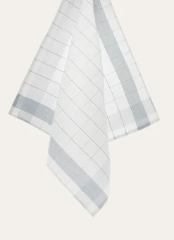 Hot Bouchara TORCHON EN TOILE MÉTIS BLEU