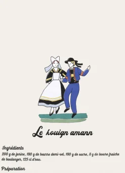 Online Bouchara TORCHON KOUIGN AMANN FAÏENCE MULTICOLORE