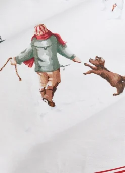 Online Bouchara TORCHON SCÈNE DE NOËL MULTI LUGE