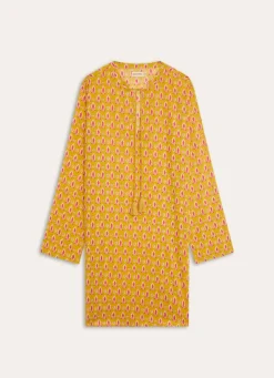 Hot Bouchara TUNIQUE EN COTON IMPRIMÉ INDIEN JAUNE