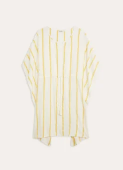 Online Bouchara TUNIQUE FORME AMPLE À RAYURE BRODÉE JAUNE