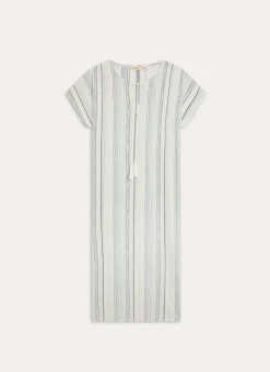 Sale Bouchara TUNIQUE LONGUE RAYÉE EN COTON ECRU