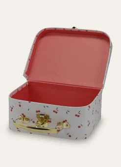 Bouchara VALISETTE EN CARTON PETITES CERISES ÉCRU