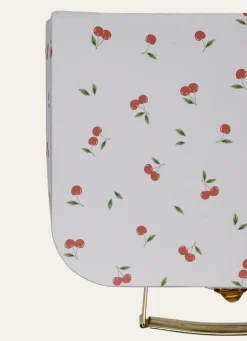 Bouchara VALISETTE EN CARTON PETITES CERISES ÉCRU