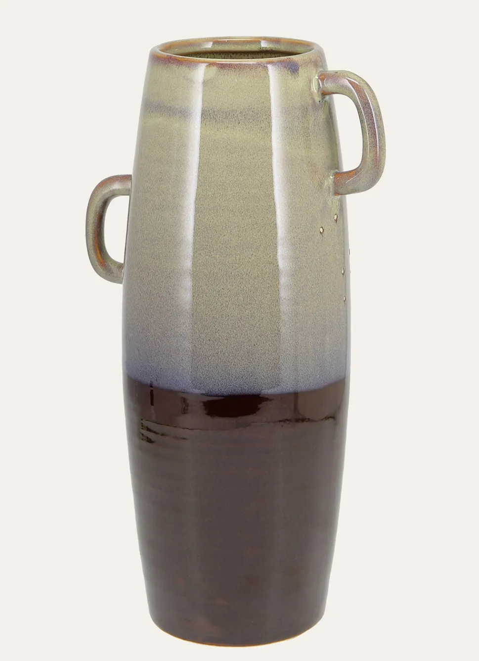 Clearance Bouchara VASE AMPHORE BICOLORE BRUN
