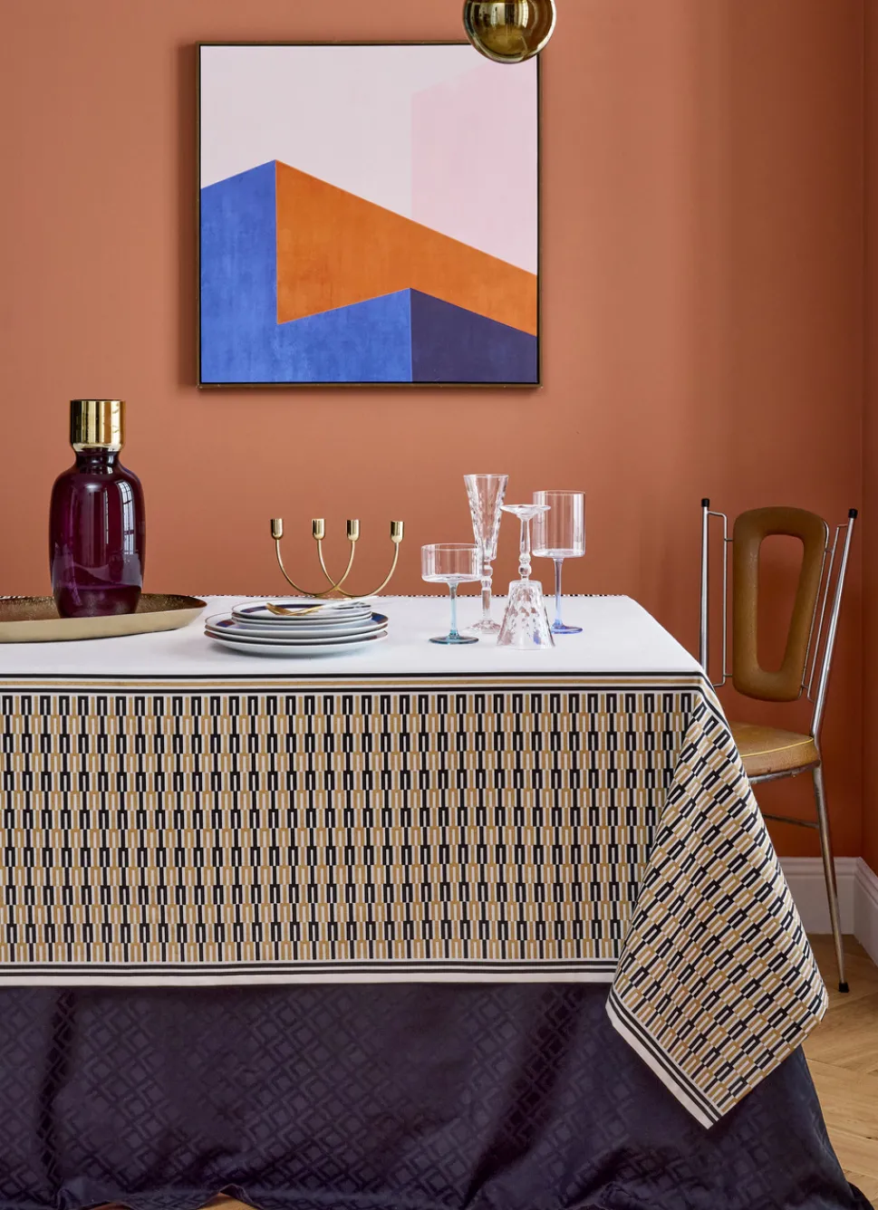 Hot Bouchara VASE COLORÉ DORÉ VIOLET