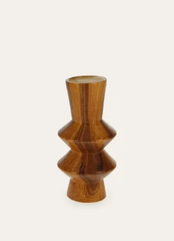 Sale Bouchara VASE EN CÉRAMIQUE IMITATION BOIS MARRON