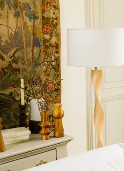 Clearance Bouchara VASE EN CÉRAMIQUE IMITATION BOIS MARRON