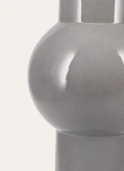 Online Bouchara VASE EN FAIENCE ÉMAILLÉE ET VERRE VERT GRISE