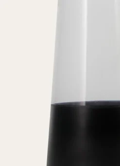 Discount Bouchara VASE EN VERRE BICOLORE AVEC LISERET DORÉ TRANSPARENT/NOIR