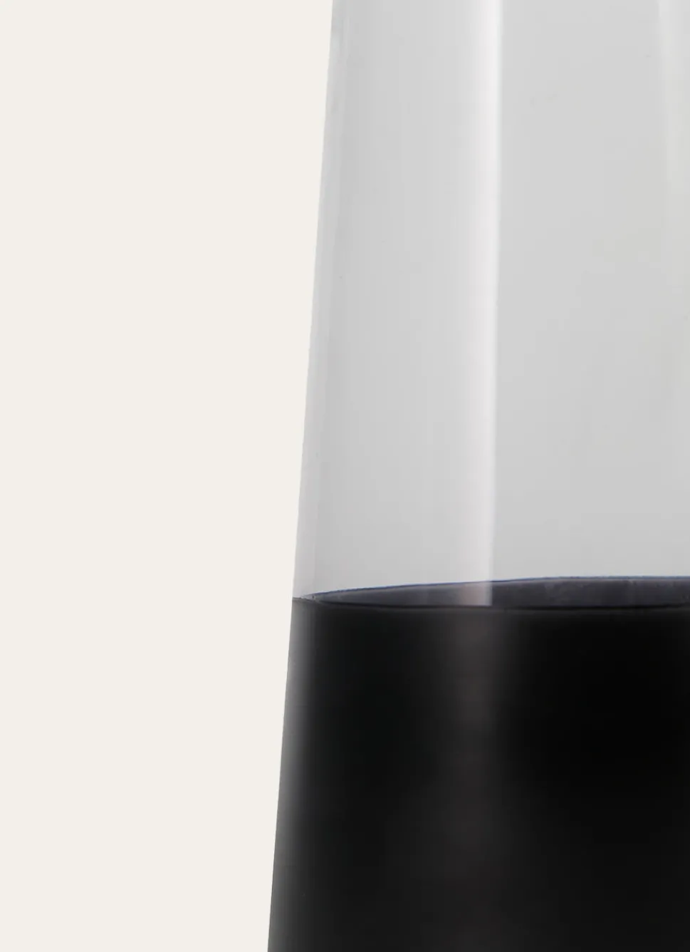 Discount Bouchara VASE EN VERRE BICOLORE AVEC LISERET DORÉ TRANSPARENT/NOIR