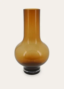 Online Bouchara VASE EN VERRE FAIT MAIN ROMEO AMBRE