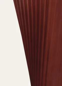 Online Bouchara VASE EN VERRE FORME ÉTIRÉE BORDEAUX TRANSPARENT GIVRE