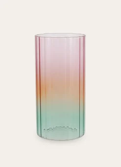 Outlet Bouchara VASE EN VERRE TRANSPARENT COLORÉ EFFET DÉGRADÉ MULTICOLORE