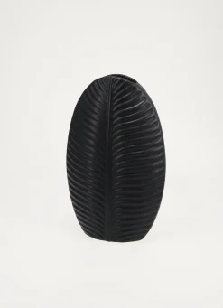New Bouchara VASE FEUILLE EN CERAMIQUE Noir