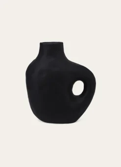 Hot Bouchara VASE FORME ABSTRAITE EN ALUMINIUM NOIR