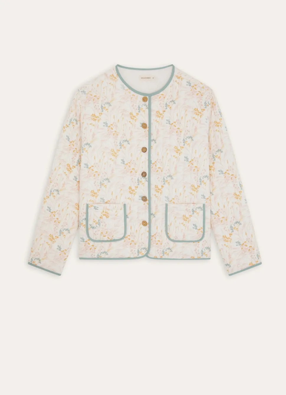 Bouchara VESTE BOUTONNÉE EN TWILL IMPRIMÉ FLORAL MULTICOLORE