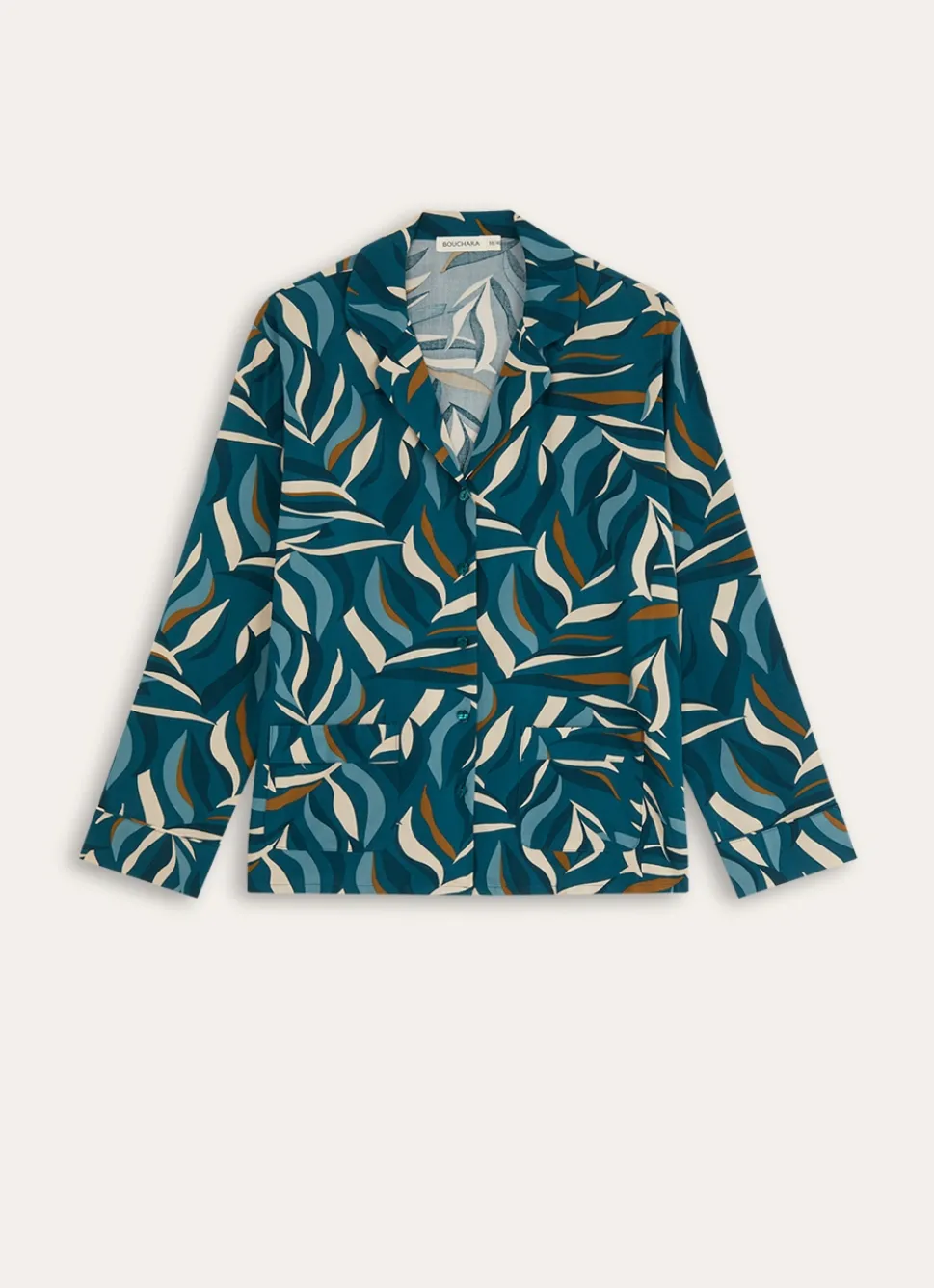 Clearance Bouchara VESTE DE PYJAMA EN VISCOSE CLEM vert