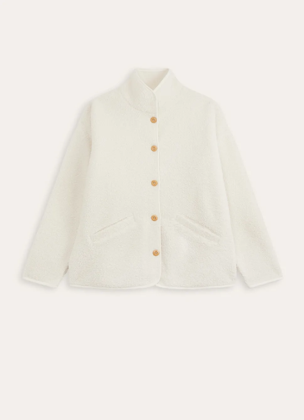 Sale Bouchara VESTE FAUX MOUTON CALOU ECRU