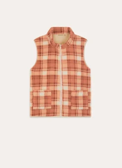 Discount Bouchara VESTE S/M CARREAUX KARO ROSE A CARREAU