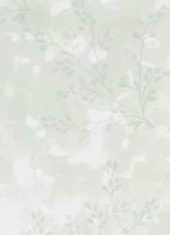 Discount Bouchara VITRAGE DÉVORÉ IMPRIMÉ FLORAL L60 X H120 CM BLANC