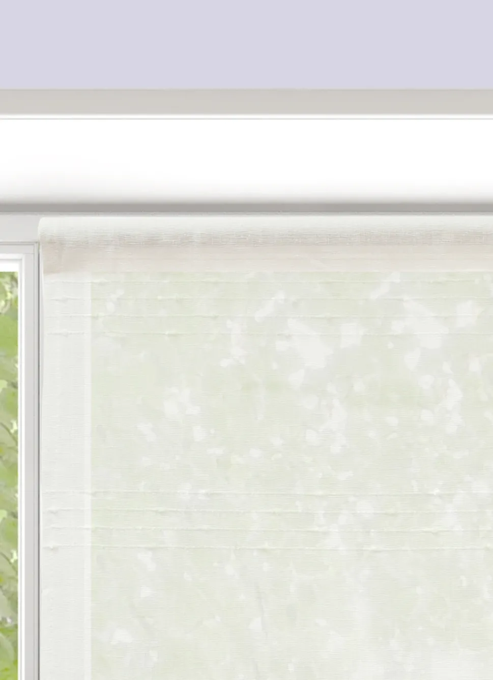 Discount Bouchara VITRAGE RAYURES HORIZONTALES EN RELIEF 90 X 160CM BLANC