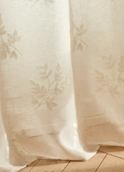 Sale Bouchara VOILAGE BRODÉ MOTIFS BOUQUETS ÉCRU