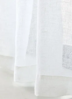 Bouchara VOILAGE EN LIN LÉGER BLANC