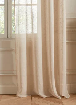 Hot Bouchara VOILAGE ÉTAMINE EFFET LIN FLAMMÉ BEIGE