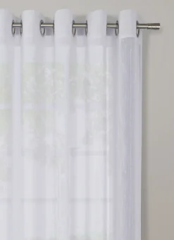 Discount Bouchara VOILAGE TEXTURÉ - GRANDE LARGEUR BLANC