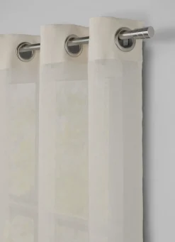 Outlet Bouchara VOILAGE UNI EN LIN BEIGE